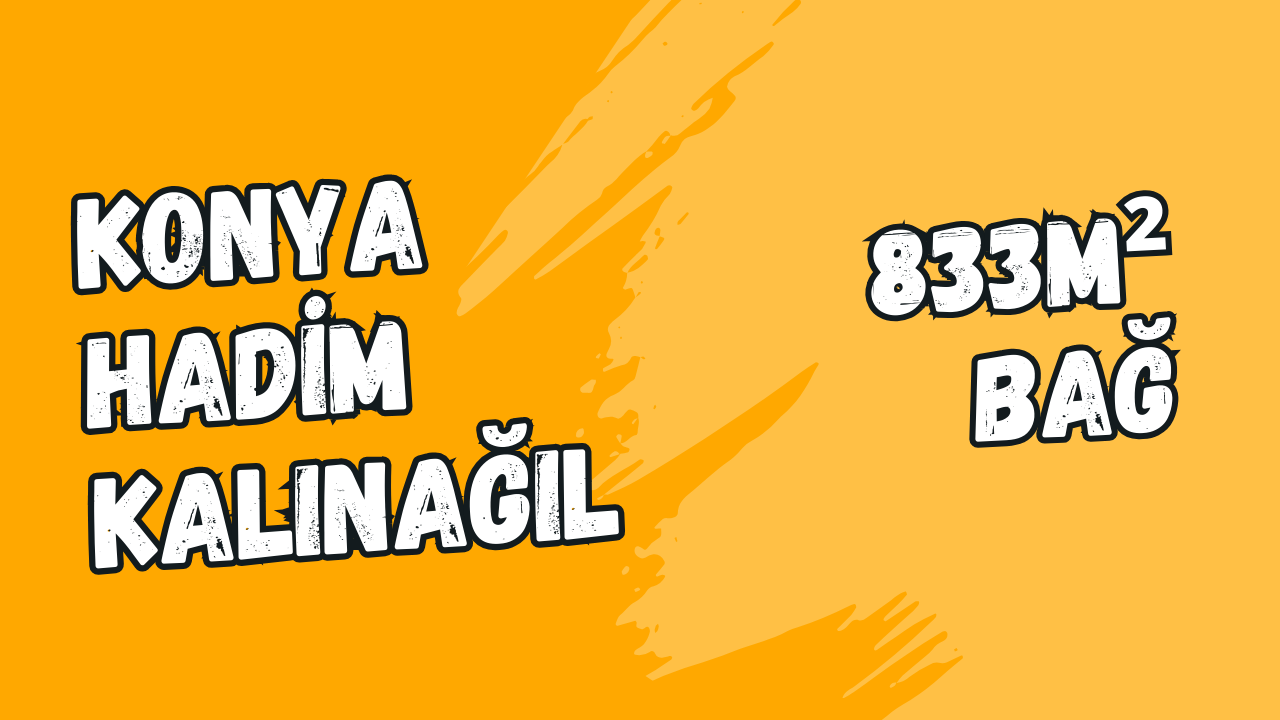 KONYA HADİM KALINAĞIL KÖYÜNDE 833M² BAĞIMIZ SATILIKTIR. - KONYA HADİM fotoğraf 9